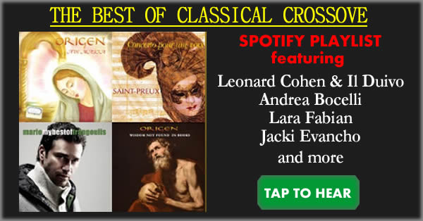 The Best of Classical Crossover. Spotify playlist you music to hear